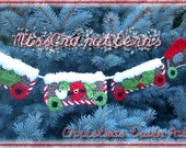 SALE 35% OFF - Black Friday christmas Crochet Pattern - Christmas train decorating banner - Permission to sell finished items