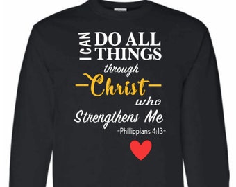 I can do all things,Bible Quote,Jesus,Christian Shirt,Cross,Faith Cross,Religious Shirt,Church,Disciple,Glitter,Love,Grace,Faith,Pastor