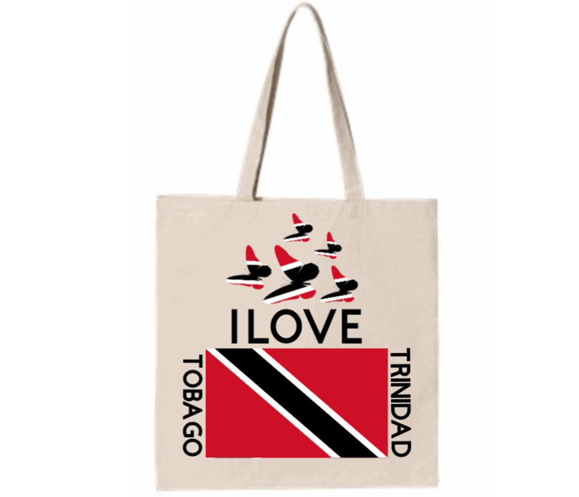 Trinidad & Tobago Tote Bag Economical Cotton Tote Bag Etsy