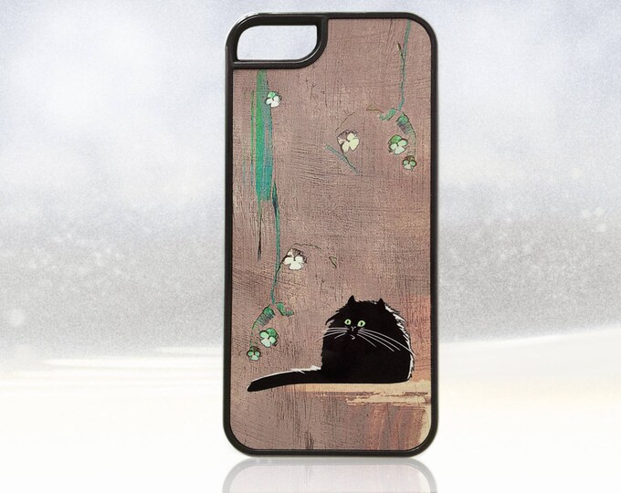 Cat iPhone 5 Case Black Cat iPhone 5s Cover Fat Cat iPhone Etsy