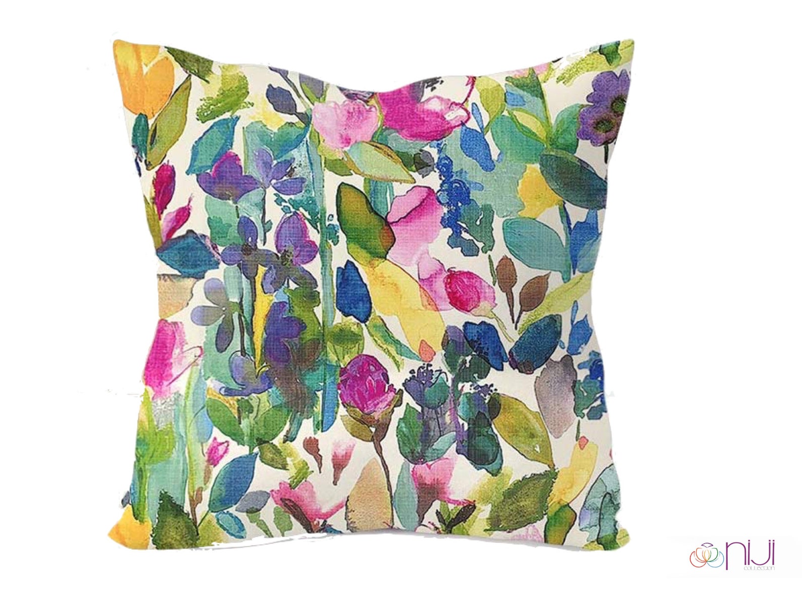 Watercolor PillowPrinted Cushion Cover Colorful Home Decor Etsy