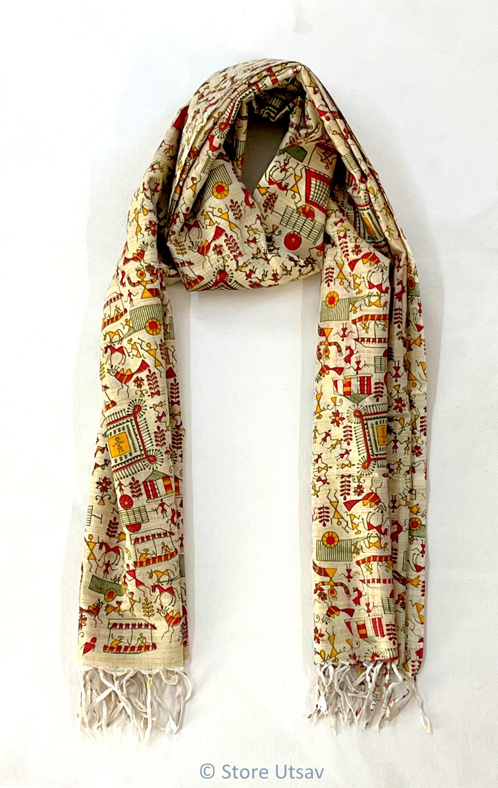 Indian Vintage Beige Dupatta 100% Pure Cotton Printed Long Stole Scarves Soft Veil Hijab Floral Design Boho Fabric For Dress main image 0