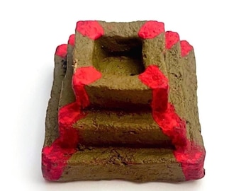 Gir Cow Dung Hawan Kund Dhup Porte-encens, Vedic Yagna Autel Design, Gujarat Craft