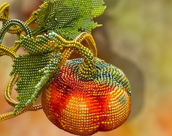 PDF  pumpkin,  beadwork jewellery language english