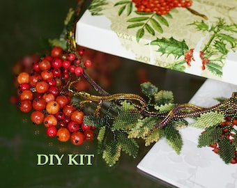 Ashberry Bunch DYI Kit with intructions beadwork tutorial in English