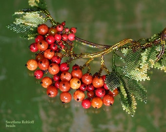 PDF Tutorial Pattern beadstutorial "Ashberry bunch" von Swetlana Rohloff