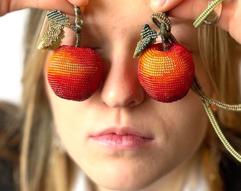 PDF tutorial  pendant Apple beading english