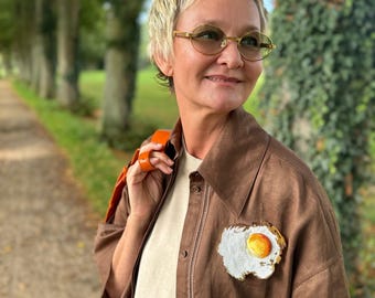 PDF tutorial  Brooch «Sunny Side Up»  language english