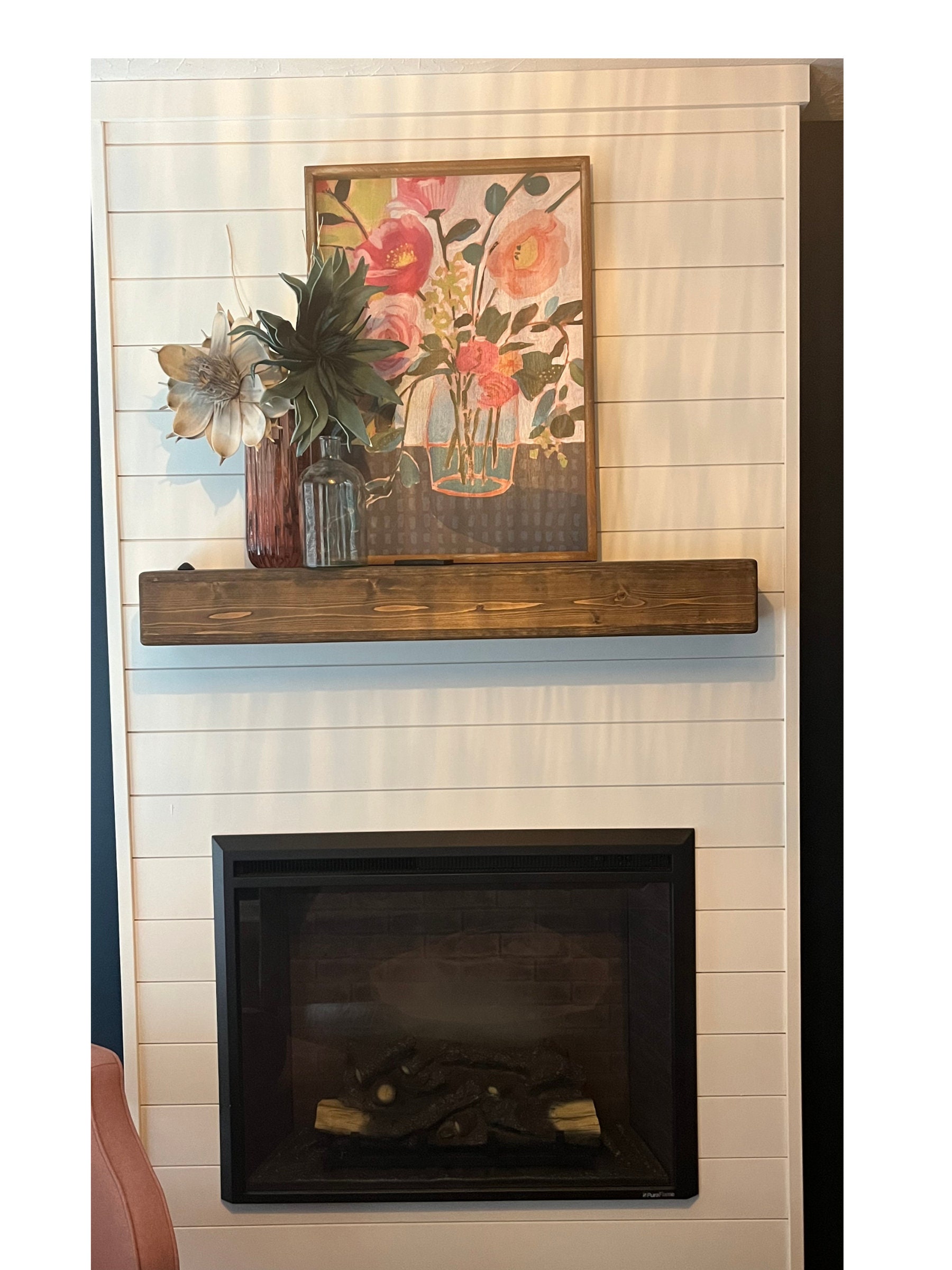 Floating Shelf, Wall Mounted Shelf, Farmhouse Shelf, Long Shelf, Chunky ...