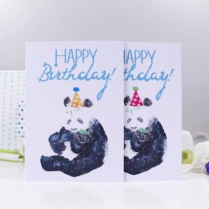Panda Birthday Card Panda Lover Happy Birthday Cute Panda Card