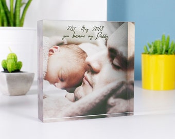 First Father&#39;s Day Acrylic Photo - Father&#39;s Day Gift - Acrylic Photo Print - Photography Print For Dad - Print For Dad - 1st Fathers Day