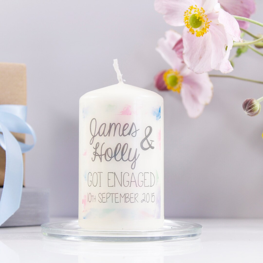Got Engaged Candle Engagement Candle Gift Engagement Gift Engagement