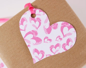 Heart Pattern Gift Tag - Multiple Designs