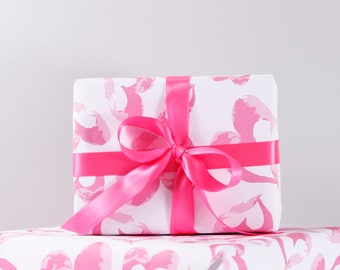 Papel de envoltura reciclado - papel de envoltura del corazón - papel de envoltura de aniversario - envoltura de regalo ecológica - papel reciclado