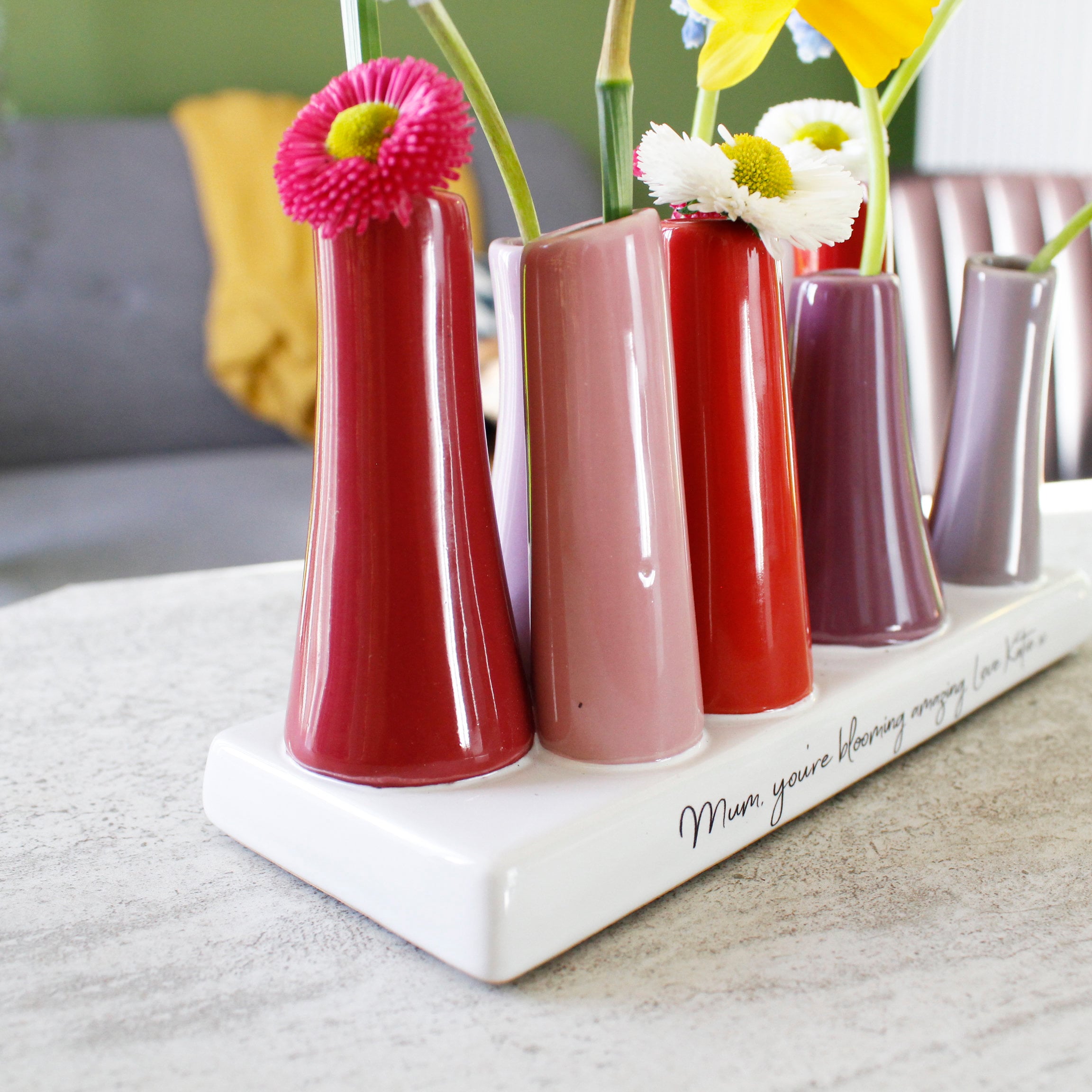 Mother's Day Vase Colourful Vase Multi Stem Vase Etsy UK