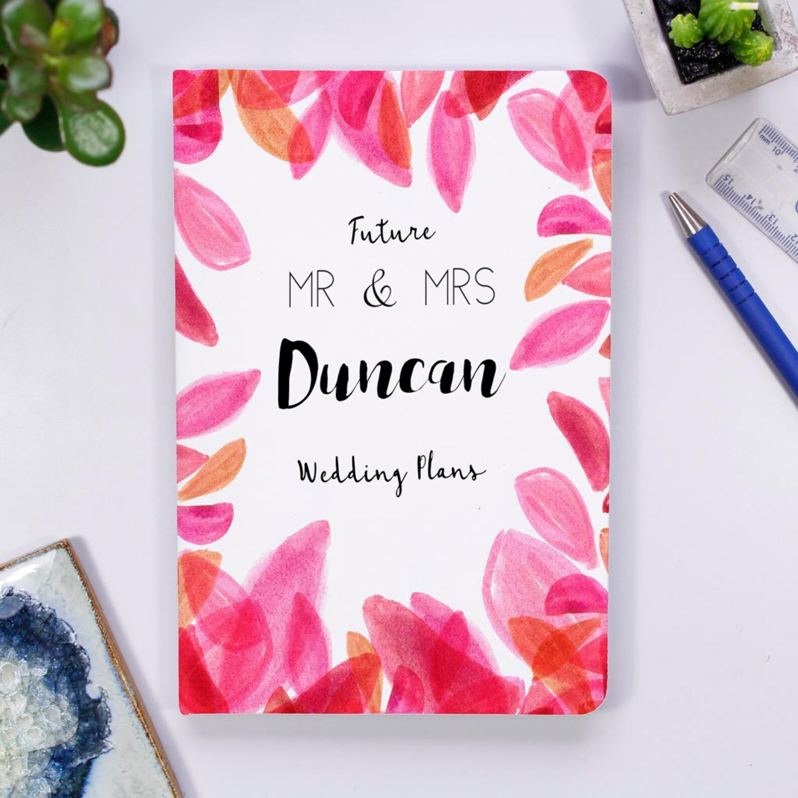 She Said Yes Notebook Gift - Mr and Mrs to Be Engagement Notebook Gift ...