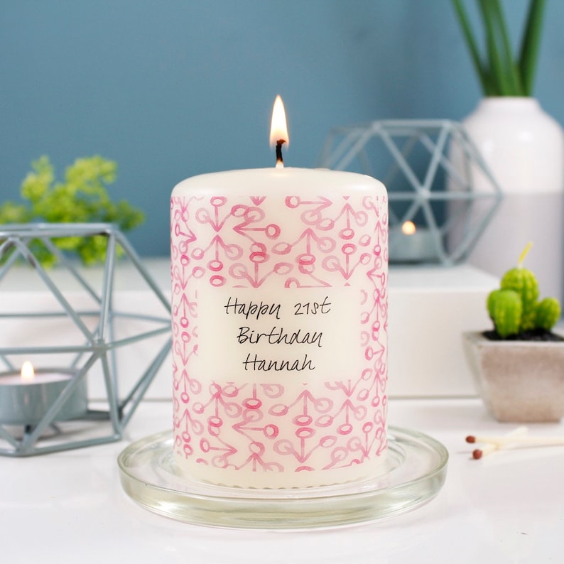 Birthday Candle Gift Personalised Birthday Candle 18th Etsy UK