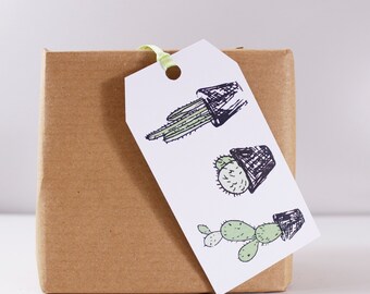 Cacti Succulent Gift Tag - House Plant Gift Tag - Cactus Gift Tag - Cacti Gift Wrap - Cactus Lover Gift Wrap
