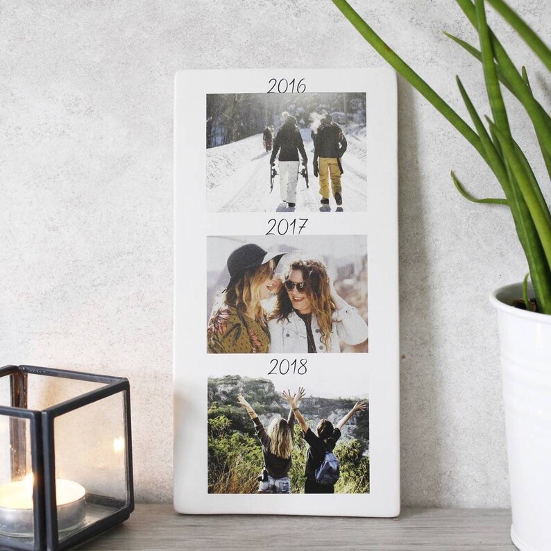 Bästa vän fototryck - Bästa vän present - Fotopresent - Bästa vän minnespresent - Foto tidslinje - Långdistans vänner bild 5