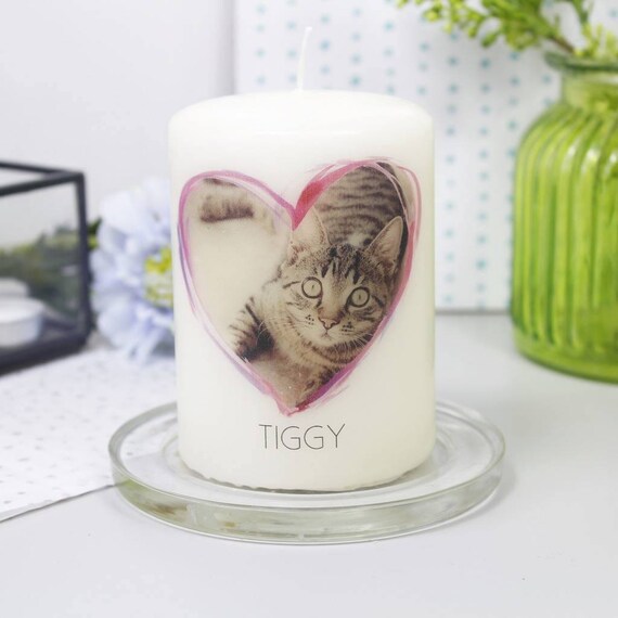 Pet Photo Candle - Personalised Pet Candle - Pet Photo Gift -Pet Loss Gift - Pet Memorial Gift