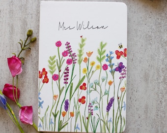 Teacher Notebook - Teaching assistant gift - Teacher Gift - Thank You Gift - New Job Journal - Personalised Notebook - New Teacher