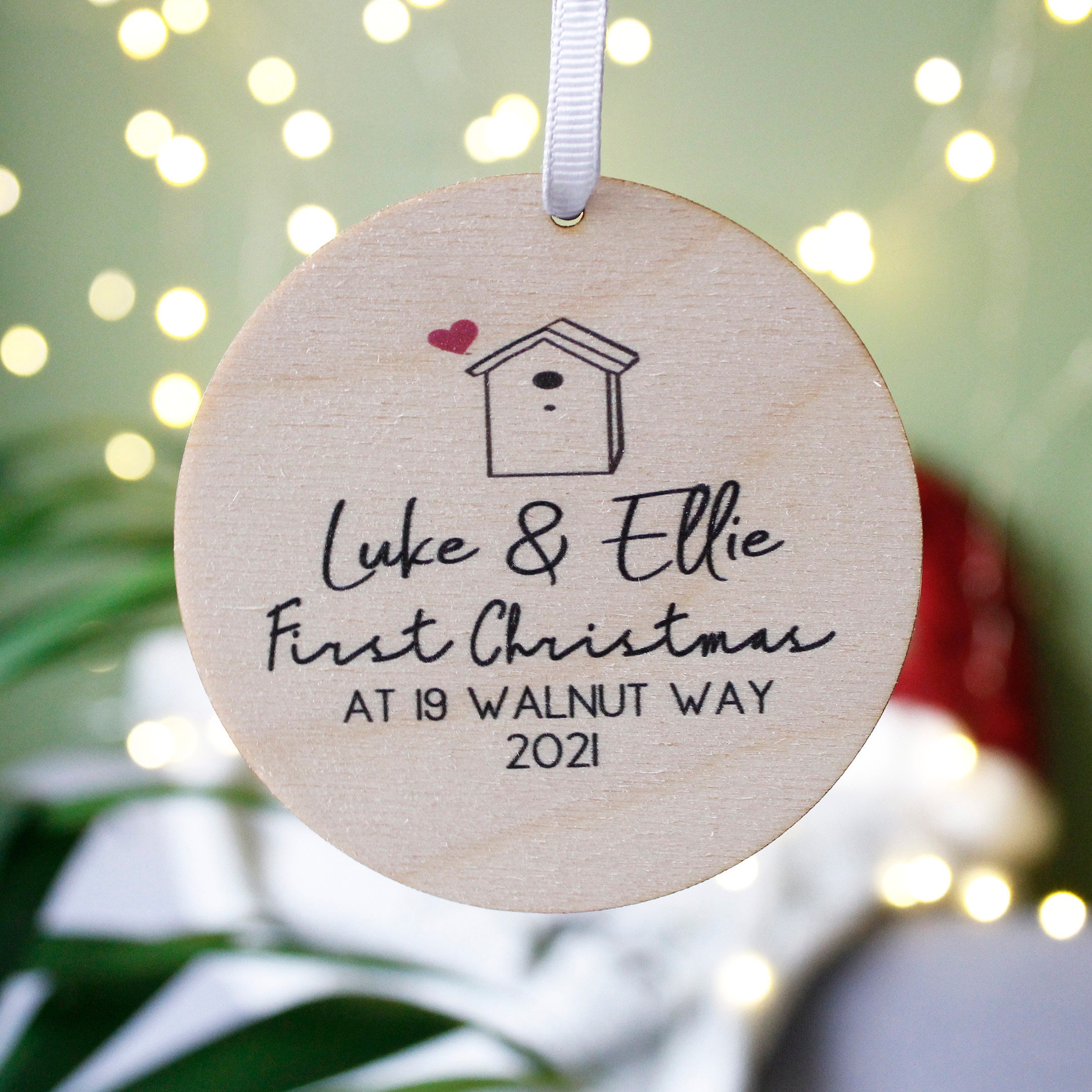 New Home Personalised Christmas Decoration New Home Bauble Family bauble  Moved Home Christmas New House Gift Housewarming Gift -  Österreich