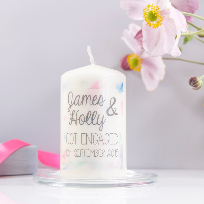 Got Engaged Candle Engagement Candle Gift Engagement Gift Etsy