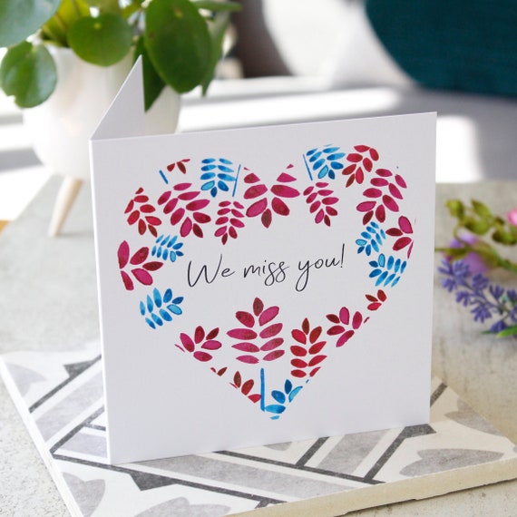 Miss You Friend Handmade Cards