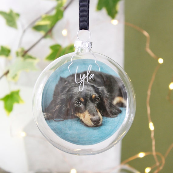 Christmas Bauble Cat.photo Bauble Dog Bauble. Baby Dog Personalised Bauble