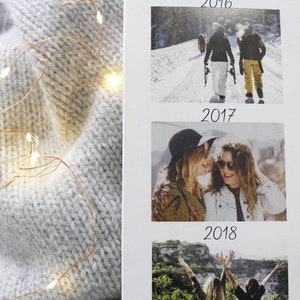 Bästa vän fototryck - Bästa vän present - Fotopresent - Bästa vän minnespresent - Foto tidslinje - Långdistans vänner bild 4