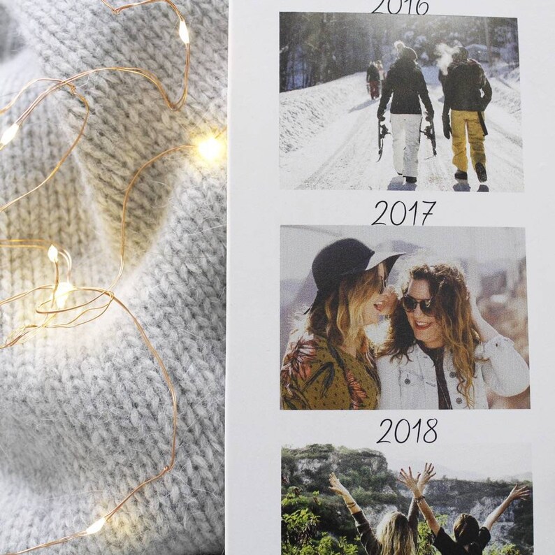 Bästa vän fototryck - Bästa vän present - Fotopresent - Bästa vän minnespresent - Foto tidslinje - Långdistans vänner bild 4