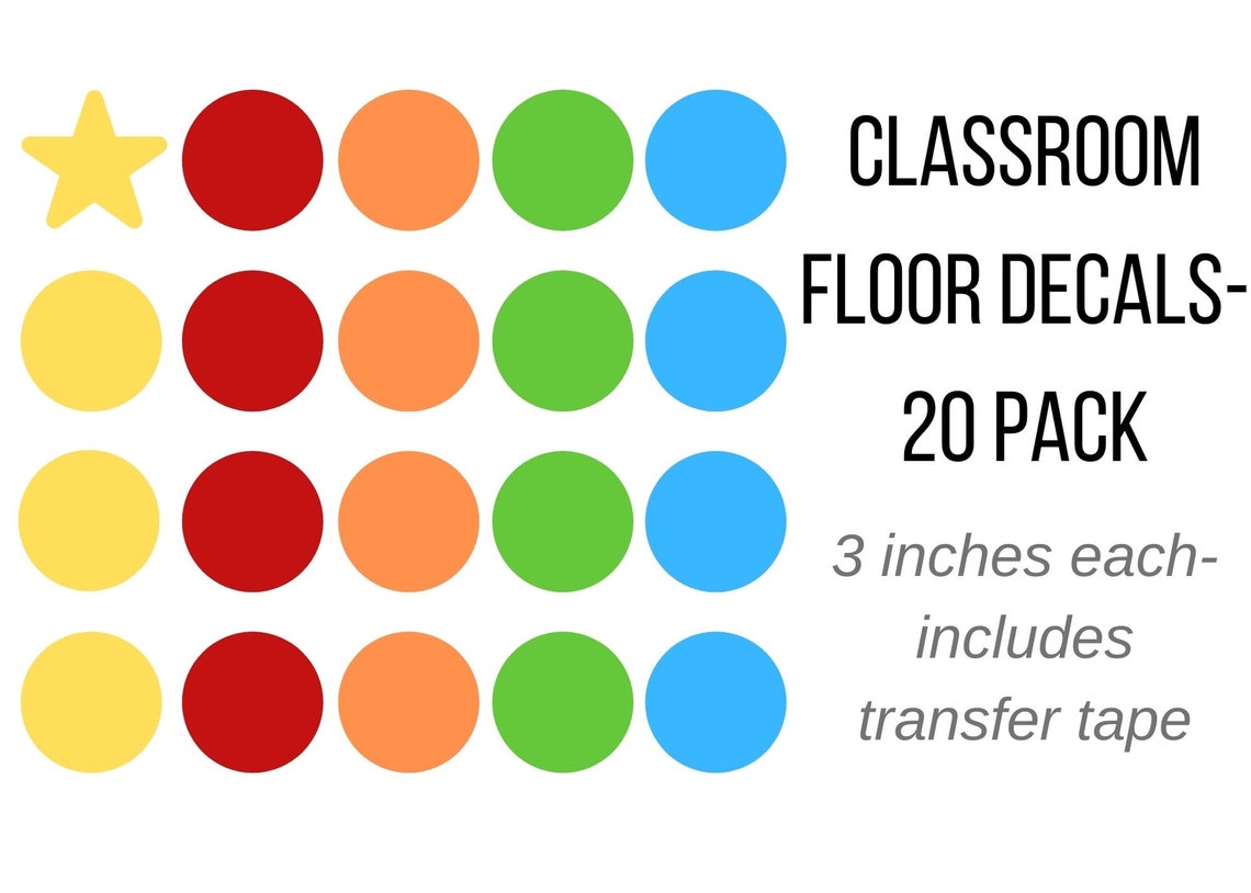 Classroom Floor Decals | Etsy