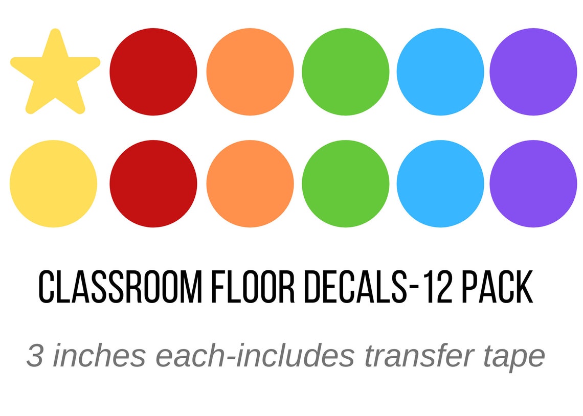 Classroom Floor Decals - Etsy