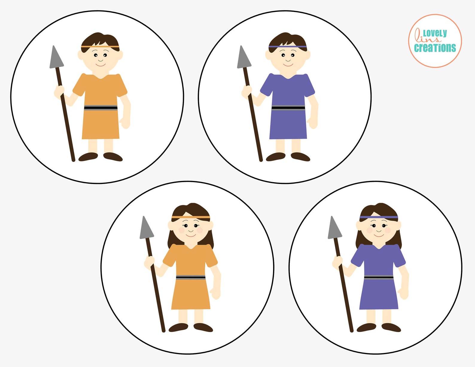 Captain Moroni and the Stripling Warriors Digital Clipart | Etsy