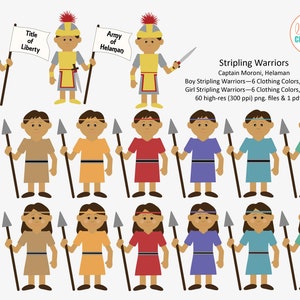 Captain Moroni and the Stripling Warriors Digital Clipart | Etsy