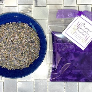 Organic Lavender Sachets: Aromatherapy Stress Relief, Sleep Aid