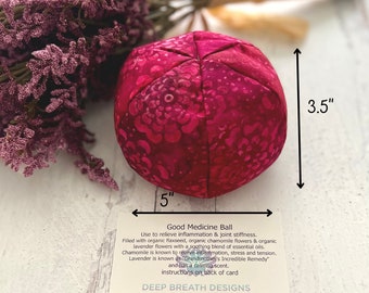 Lavender Flaxseed Massage Ball: Aromatherapy COLD/Heat Pack for Stress Relief