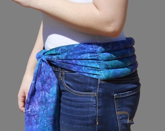 SPECIAL PRICE petite COLD/heat Wrap: Lavender or Unscented - Cotton Batik, Organic Flaxseed