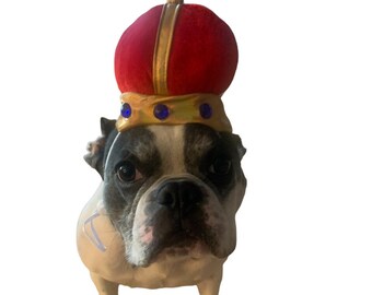 Dog King Crown, Queen Crown, Prince Crown, Dog hat, Halloween, Costume, Birthday