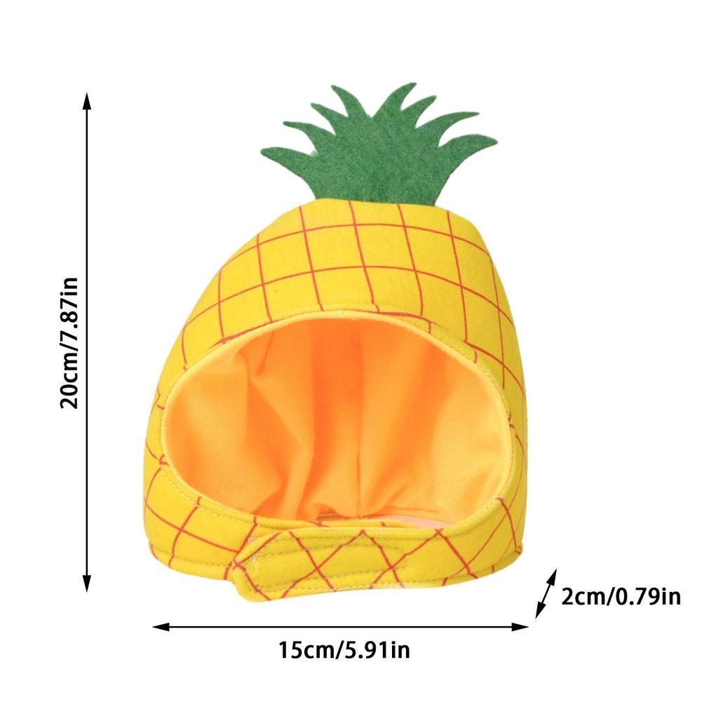 Pineapple Dog Hat Dog Headwear Halloween Costume for Small Dogs