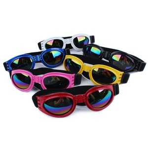 Dog Sunglasses, Goggles, Eye Wear Protection Waterproof Pet Sunglasses for Dogs Over 15 lbs image 9