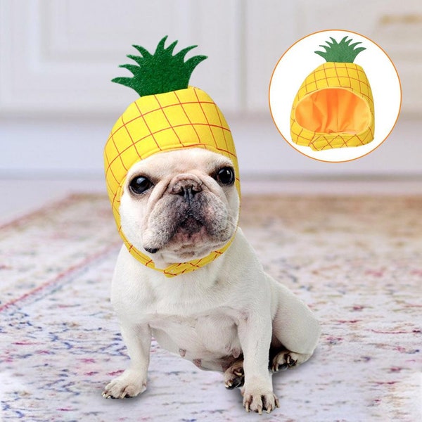 Pineapple Dog  Hat, Dog Headwear,  Halloween Costume for small dogs