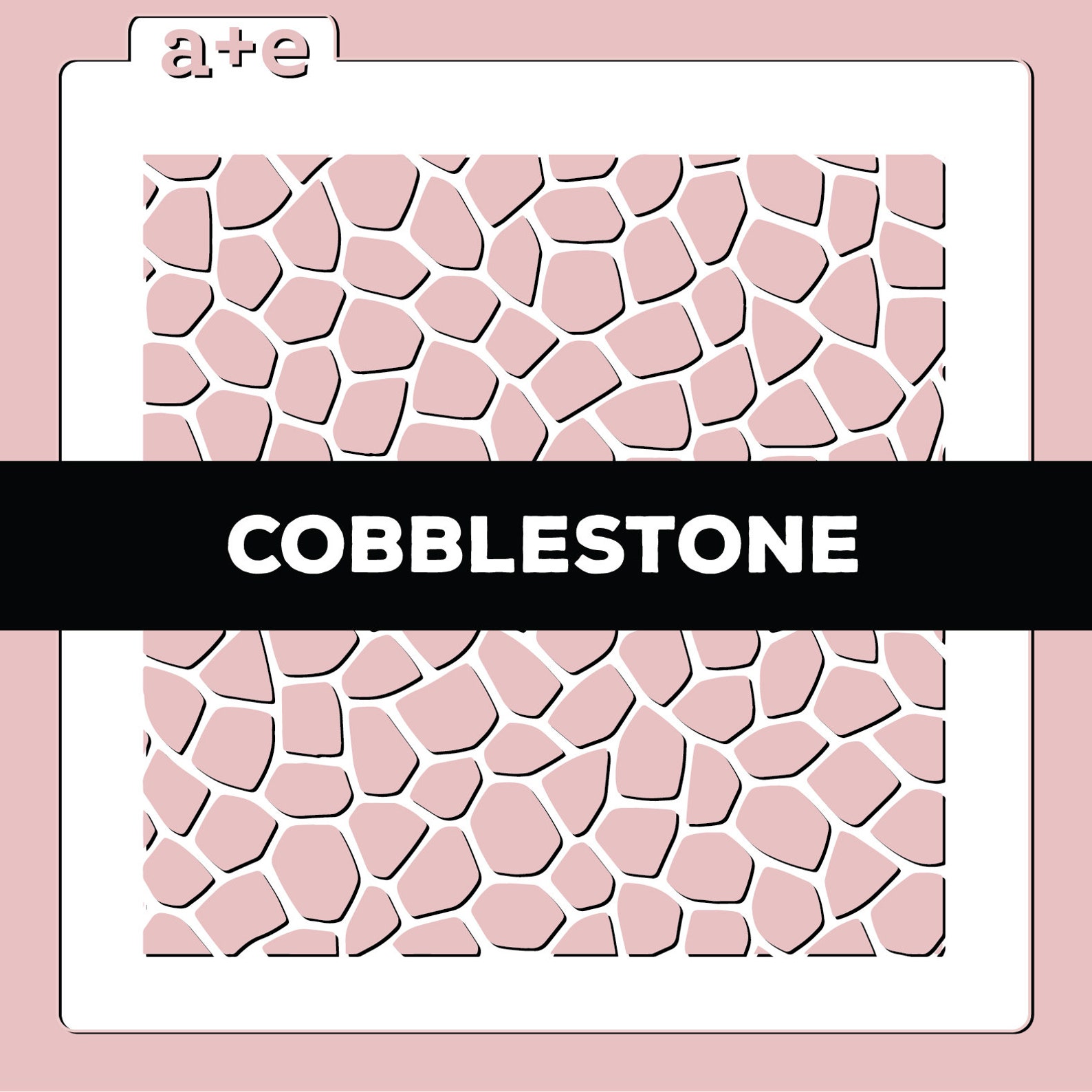 Cobblestone Stencil | Etsy