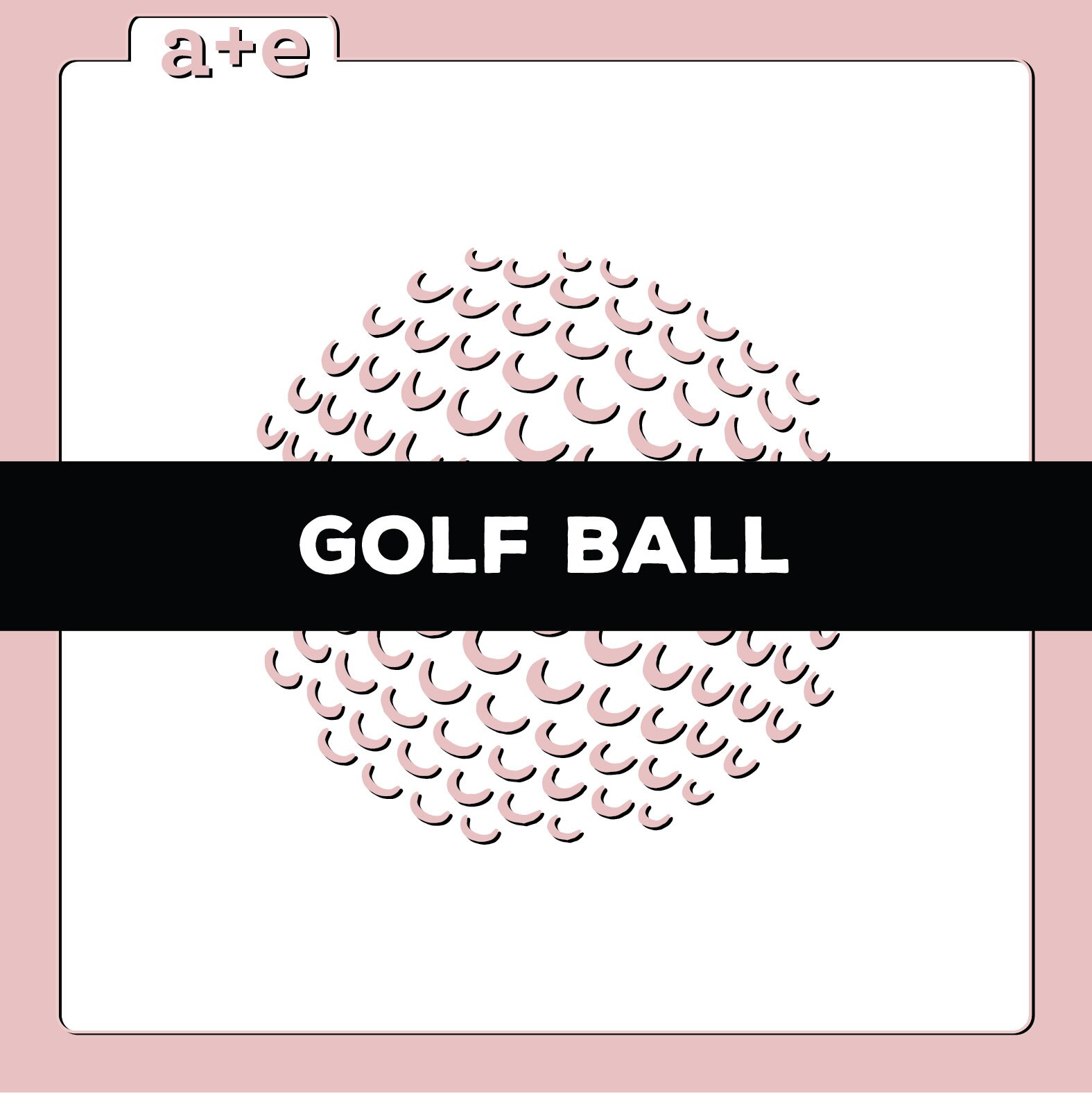 Golf Ball Stencil Etsy