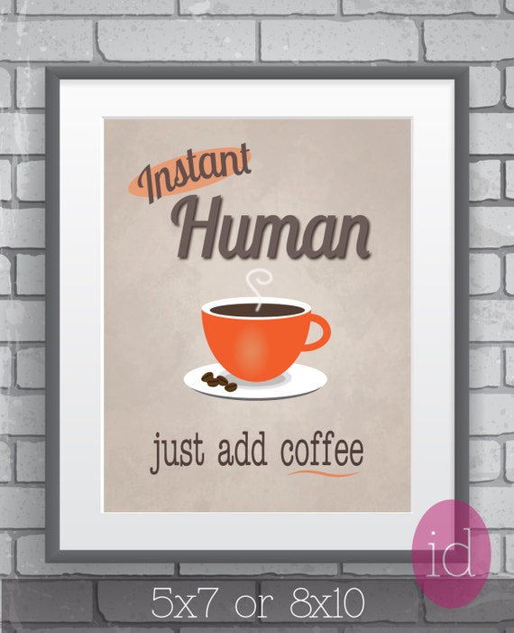 items similar to coffee quote poster typography art print instant
