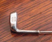 Antique Gold Club Sterling Silver Hat Pin, Birmingham 1910, English hatpin, Art Nouveau, gift for girlfriend, golfing gift