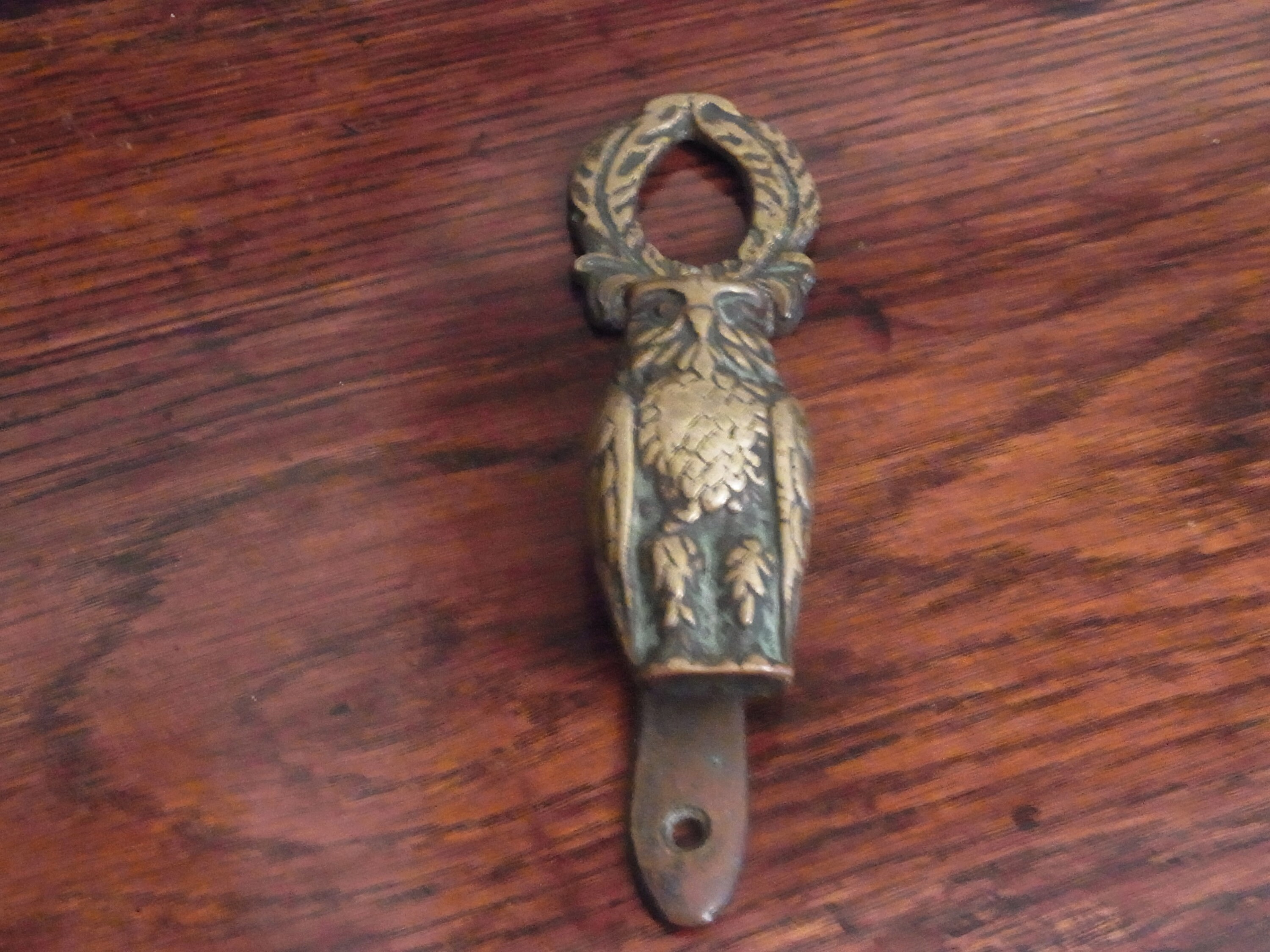 Antique Small Brass Owl Door Knocker Brass Owl Door Knocker Etsy