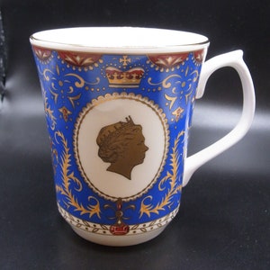 Tazza commemorativa per l'80° compleanno della regina Elisabetta, tazza commemorativa in porcellana Bone China, esposizione della famiglia reale britannica