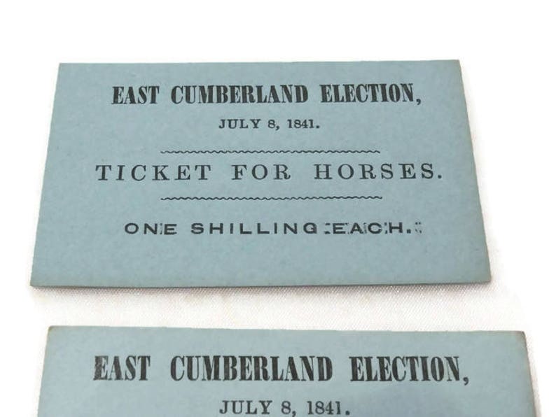 FREE SHIPPING UK Original Victorian Admission Ticket for Etsy