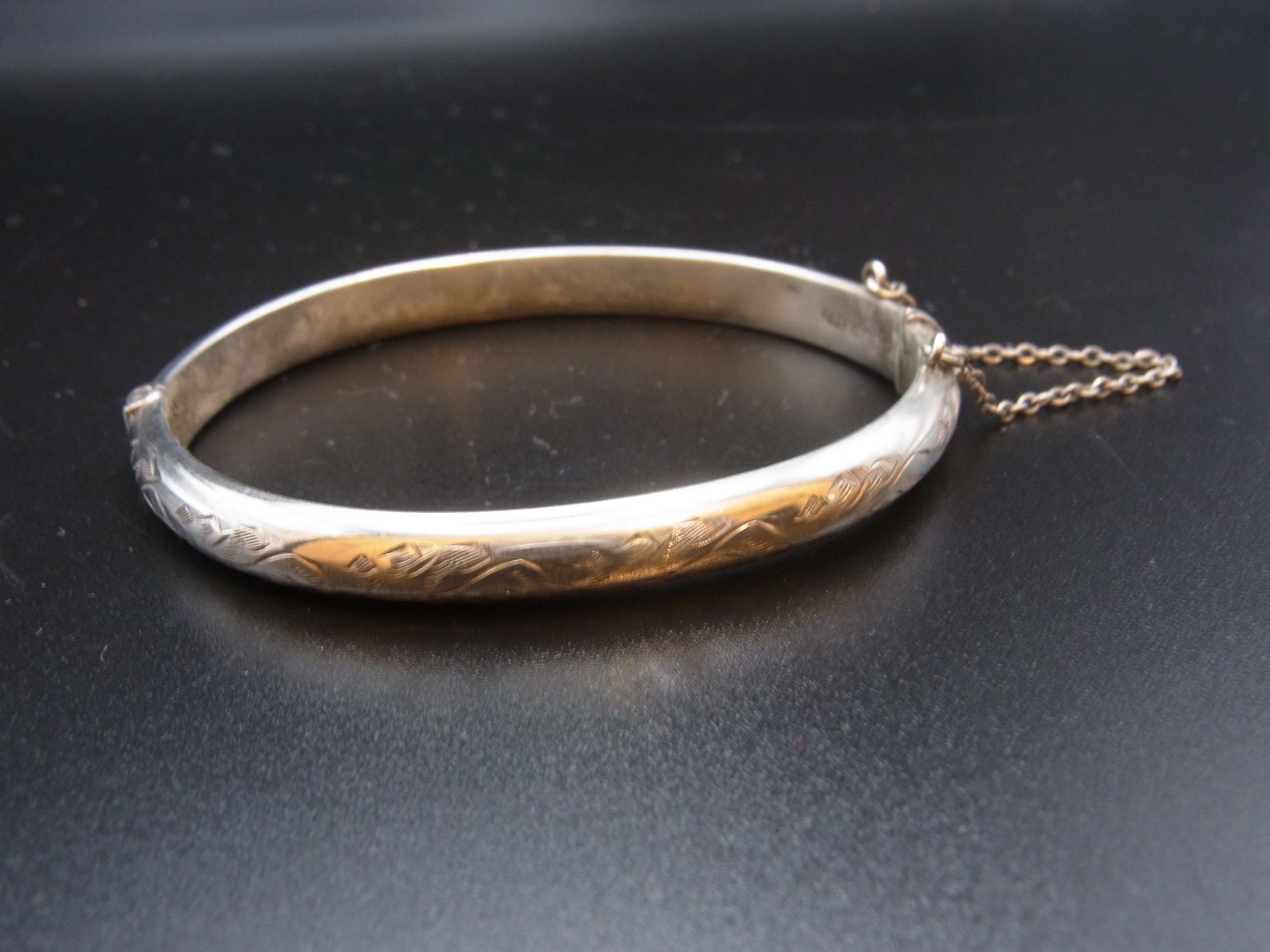 Vintage English Sterling Silver Bracelet 1955 Chester 1950s - Etsy